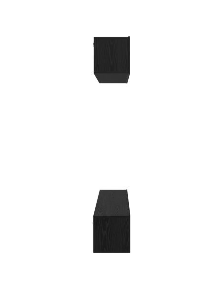 Set mobile TV Altro 5 pcs Rovere Nero 80 x 30 x 30 cm
