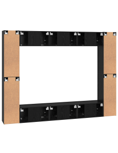 Set mobile TV 10 pcs Rovere Nero 30,5 x 30 x 90 cm