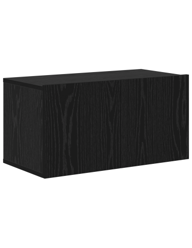 Set mobile TV con cassetto 4 pcs Rovere Nero Legno multistrato