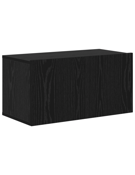 Set mobile TV con cassetto 4 pcs Rovere Nero Legno multistrato