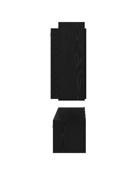 Set di Mobili per TV 4 pcs Rovere Nero 30.5 x 30 x 90 cm