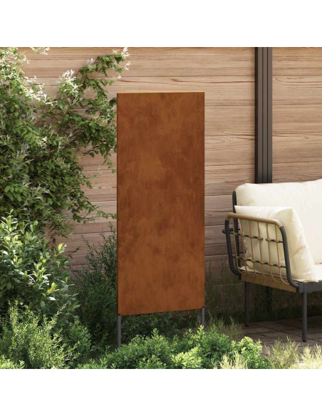 Schermo per privacy in giardino Traforo Ruggine 50 x 140 cm