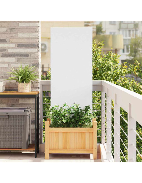 Pannello Decorativo da Giardino Bianco 50 x 140 cm