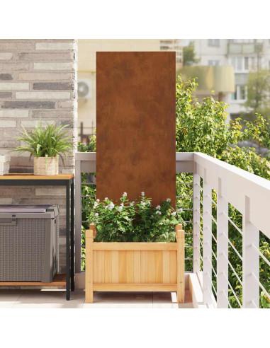 Schermo per privacy in giardino Traforo Ruggine 50 x 140 cm