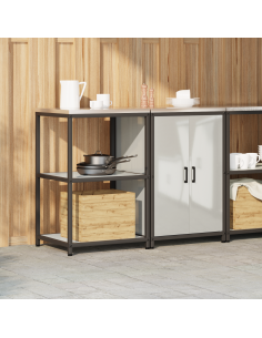 Set di Stoccaggio per Cucina 2 pcs Argento Acciaio zincato