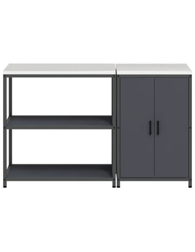 Set di Stoccaggio per Cucina con lo scaffale 2 pcs Antracite