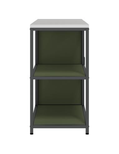 Set di Stoccaggio per Cucina con lo scaffale 2 pcs Verde oliva