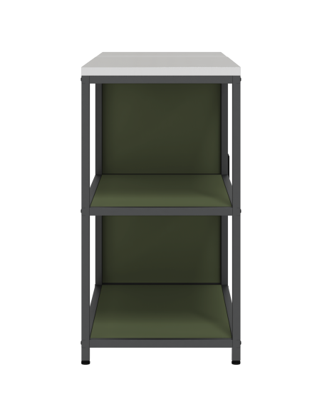 Set di Stoccaggio per Cucina con lo scaffale 2 pcs Verde oliva