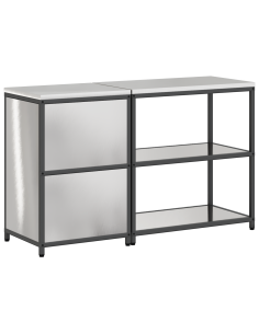 Set di Stoccaggio per Cucina 2 pcs Argento Acciaio inossidabile 2