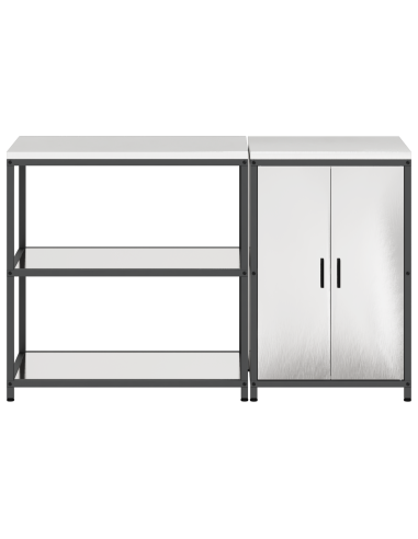 Set di Stoccaggio per Cucina 2 pcs Argento Acciaio inossidabile