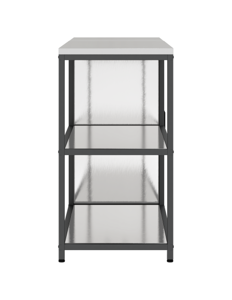 Set di Stoccaggio per Cucina 2 pcs Argento 150 x 50 x 92 cm