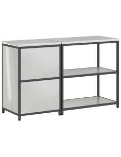 Set di Stoccaggio per Cucina 2 pcs Argento Acciaio zincato 2