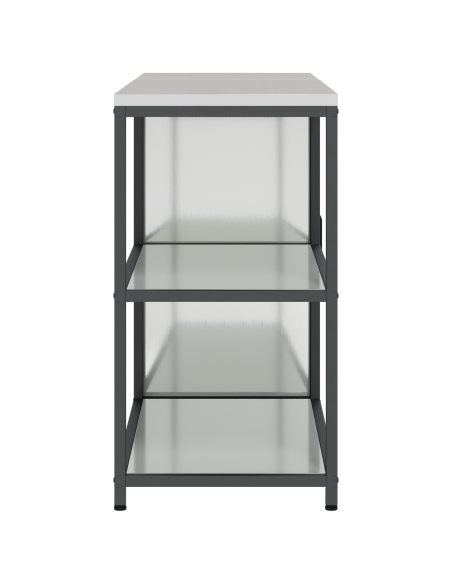 Set di Stoccaggio per Cucina 2 pcs Argento 150 x 50 x 92 cm