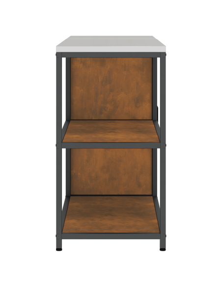 Set di Stoccaggio per Cucina 2 pcs Ruggine 150 x 50 x 92 cm