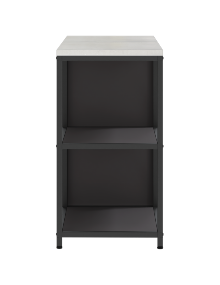 Set di Stoccaggio per Cucina 2 pcs Nero 120 x 50 x 92 cm