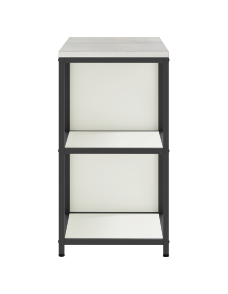 Set di Stoccaggio per Cucina 2 pcs Bianco 120 x 50 x 92 cm