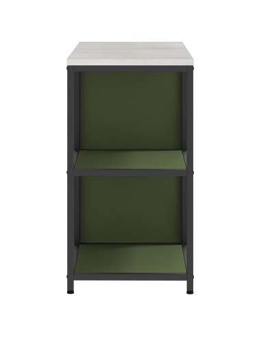 Set di Stoccaggio per Cucina con lo scaffale 2 pcs Verde oliva