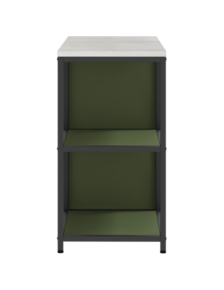 Set di Stoccaggio per Cucina con lo scaffale 2 pcs Verde oliva