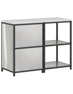 Set di Stoccaggio per Cucina 2 pcs Argento Acciaio inossidabile 2