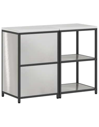 Set di Stoccaggio per Cucina 2 pcs Argento Acciaio inossidabile