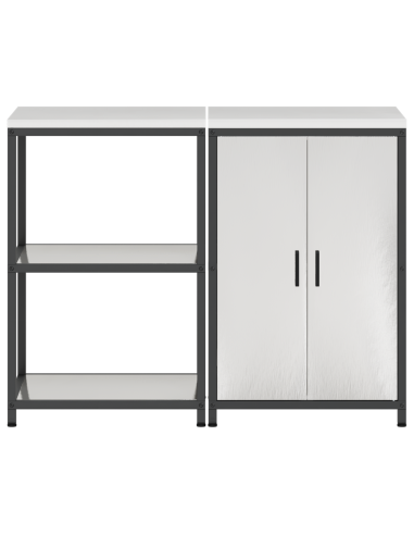 Set di Stoccaggio per Cucina 2 pcs Argento Acciaio inossidabile