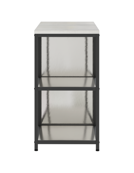 Set di Stoccaggio per Cucina 2 pcs Argento 120 x 50 x 92 cm