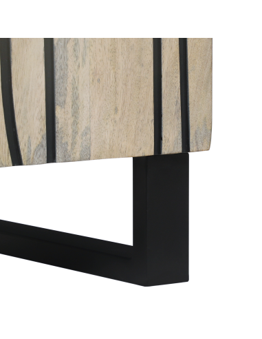Sideboard Bianco 40 x 33 x 75 cm legno massello di mango
