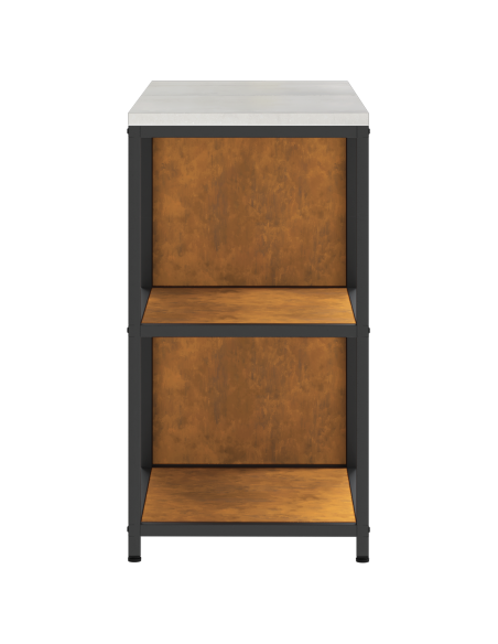 Set di Stoccaggio per Cucina 2 pcs Ruggine 120 x 50 x 92 cm