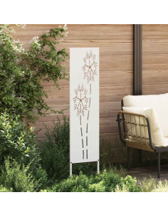Schermo per privacy in giardino Traforo Bianco 32 x 140 cm