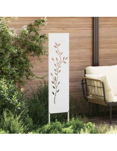 Schermo per privacy in giardino Floreale Bianco 32 x 140 cm