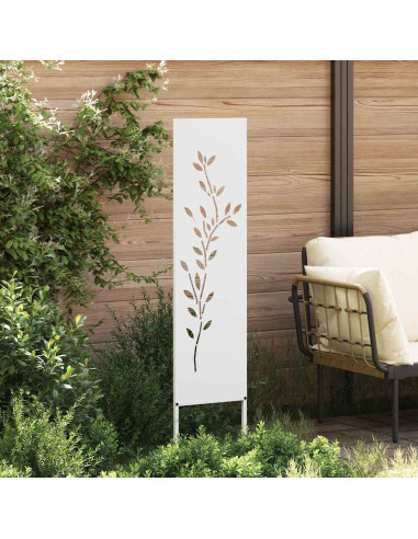 Schermo per privacy in giardino Floreale Bianco 32 x 140 cm