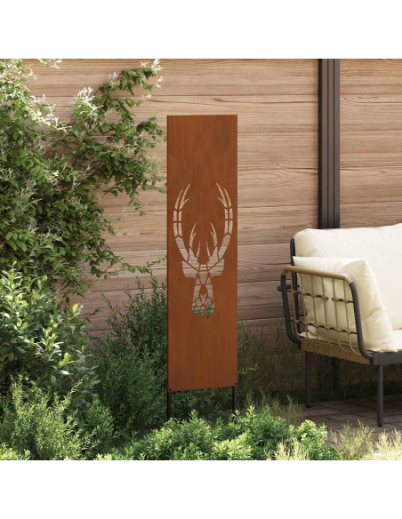 Pannello Decorativo da Giardino Ruggine 32 x 140 cm