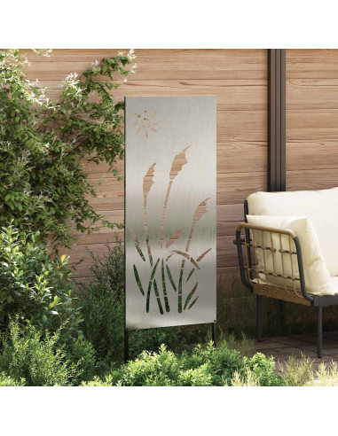 Schermo per privacy in giardino Traforo Argento 50 x 140 cm