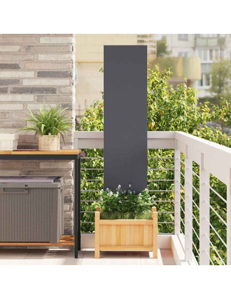 Pannello Decorativo da Giardino Antracite 32 x 140 cm