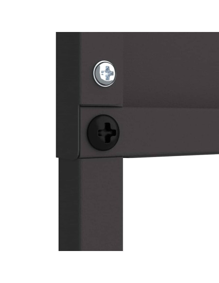 Pannello Decorativo da Giardino Nero 32 x 140 cm