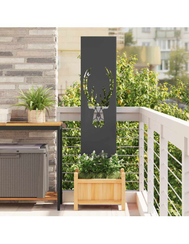 Schermo per privacy in giardino Stampa animale Nero 32 x 140 cm