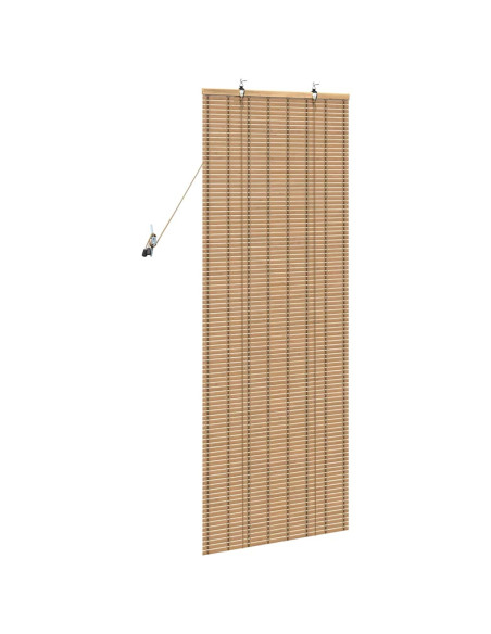 Tende e Persiane per Finestre Marrone Chiaro 60 x 160 cm