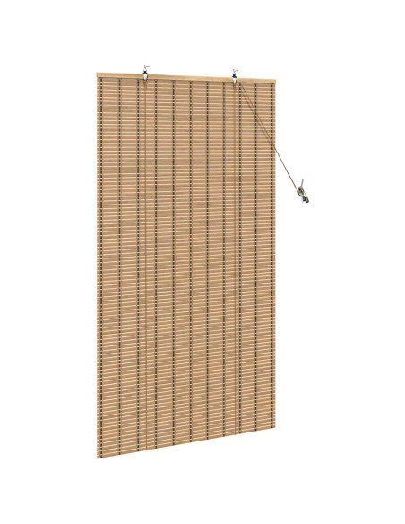 Tende e Persiane per Finestre Marrone Chiaro 80 x 160 cm