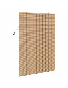 Tenda a rullo con tende Natura 110 x 160 cm Bambù