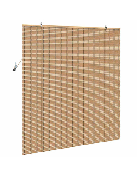 Tende e Persiane per Finestre Marrone Chiaro 140 x 160 cm