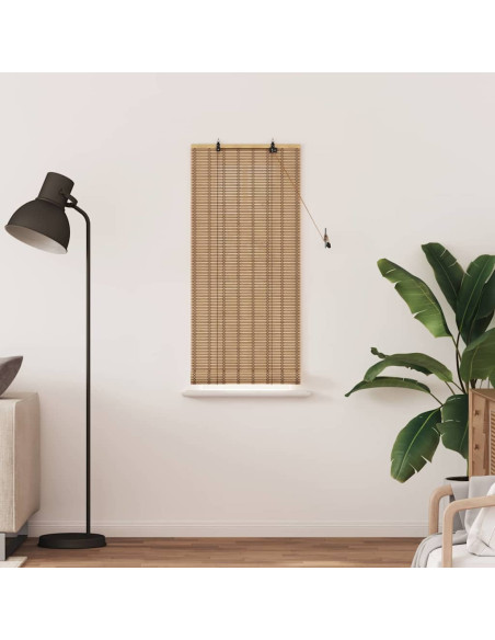 Tende e Persiane per Finestre Marrone Chiaro 60 x 160 cm