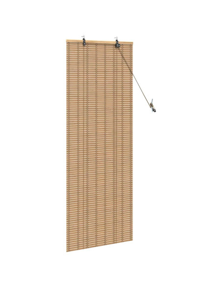 Tende e Persiane per Finestre Marrone Chiaro 60 x 160 cm