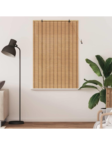 Tende e Persiane per Finestre Marrone Chiaro 120 x 160 cm