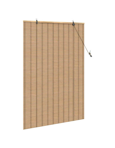 Tende e Persiane per Finestre Marrone Chiaro 120 x 160 cm