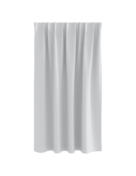 Tende con tende 2 pcs Grigio Chiaro 140 x 140 cm Poliestere