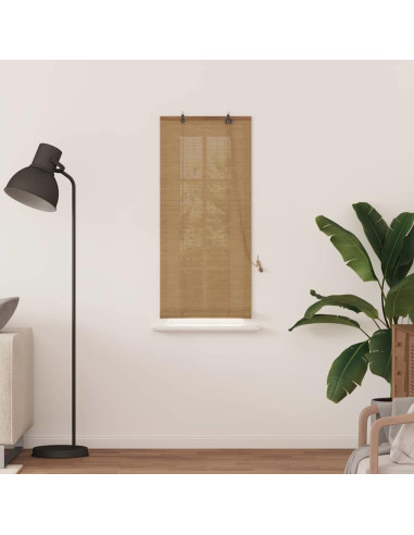 Tenda a rullo con tende Marrone 60 x 160 cm Bambù