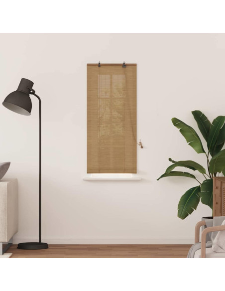 Tenda a rullo con tende Marrone 60 x 160 cm Bambù