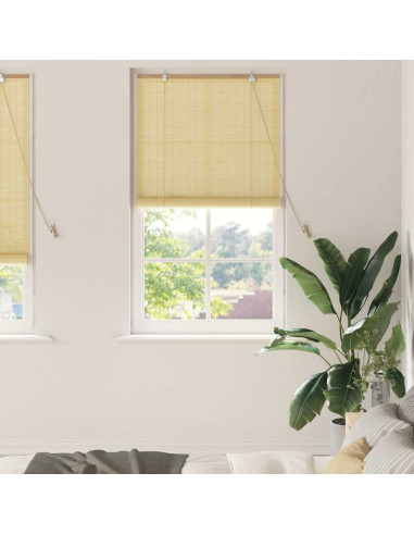 Tenda a rullo con tende Natura 80 x 220 cm Bambù