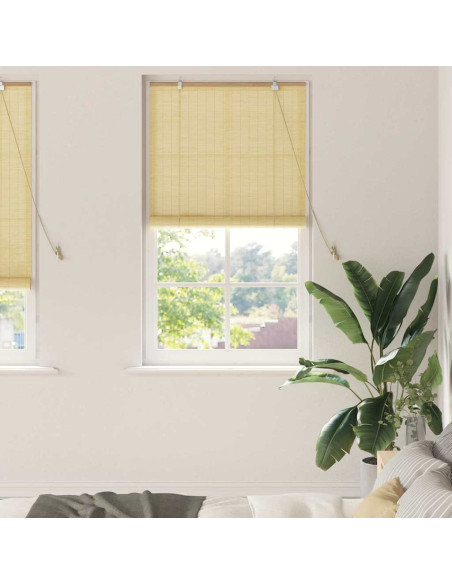 Tenda a rullo con tende Natura 80 x 220 cm Bambù