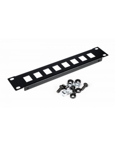 KEYSTONE PATCH PANEL 10', 1U, BLACK